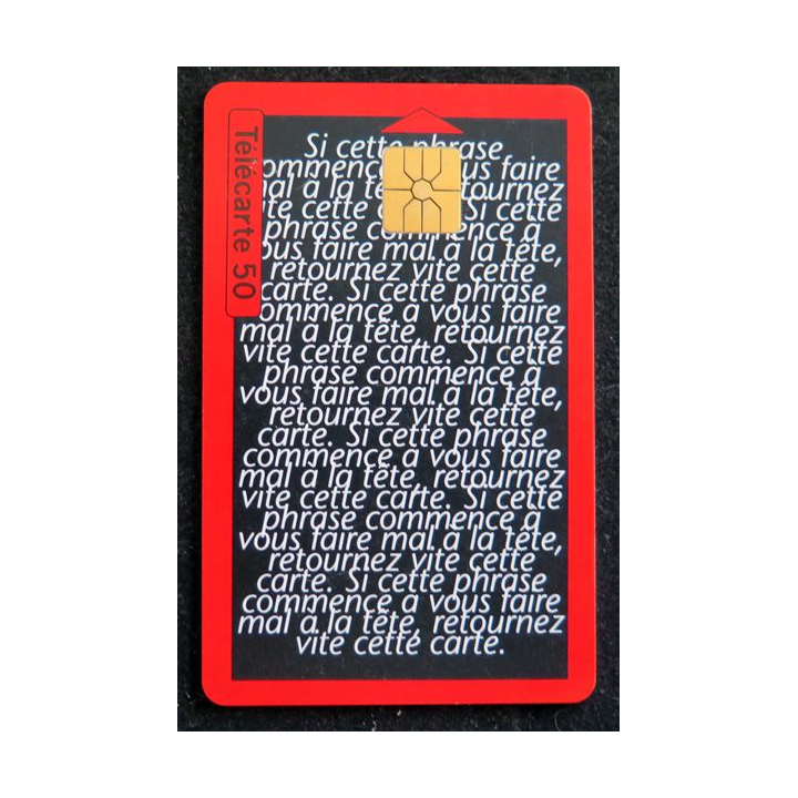 Carte téléphonique télécarte 50 Aspirine Oberlin