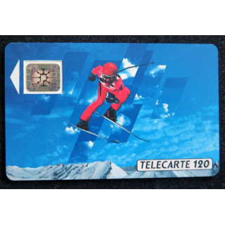 Carte téléphonique télécarte 120 XVI° Jeux Olympiques d'Hiver