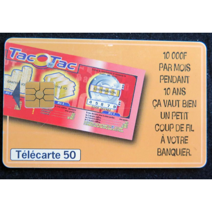 Carte téléphonique télécarte 50 TAC o TAC
