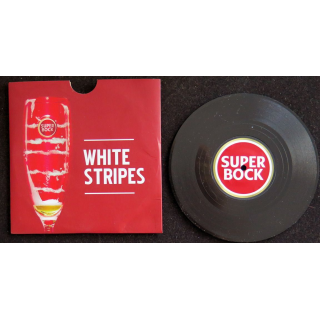 DESSOUS DE VERRE A BIÈRE Super Bock sous forme de disque gravé