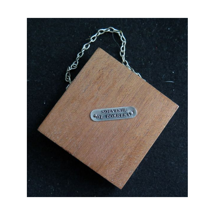 Médaille de Sainte Jeanne d'Arc 5 x 5 cm souvenir de Domremy