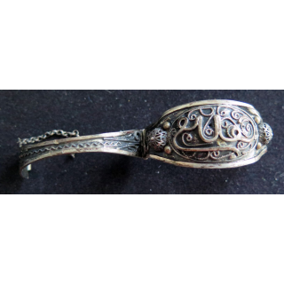 Bracelet arabe en argent manque tige de fermeture