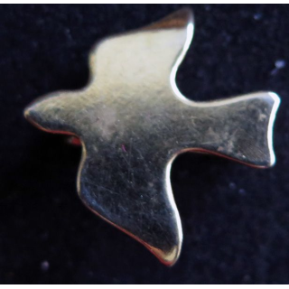 insigne de boutonnière d'une petite colombe dorée de longueur 2 cm 