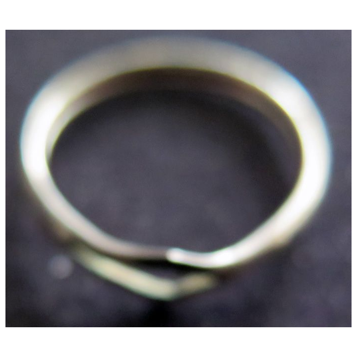 Bague en argent (ou métal argenté ?) diamètre intérieur 1,7 cm