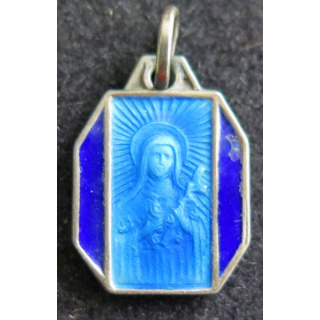médaille religieuse en métal  doré de Marie hauteur 1,8 cm