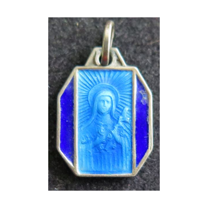 médaille religieuse en métal  doré de Marie hauteur 1,8 cm