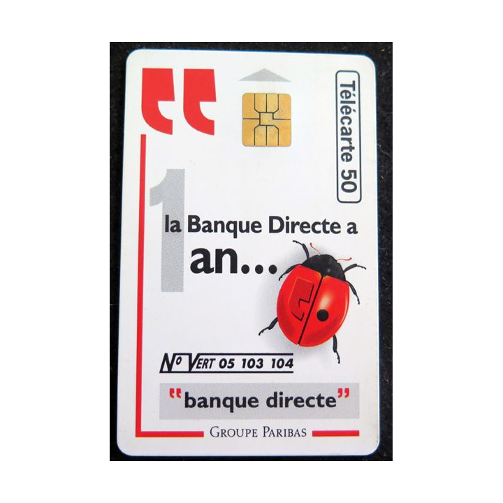 Carte téléphonique télécarte 50 Banque directe