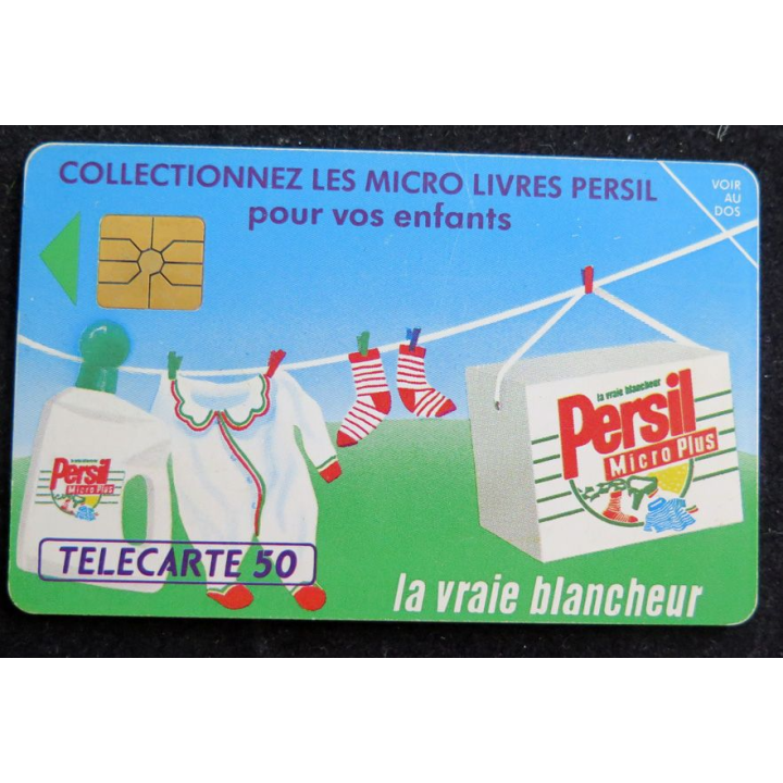 Carte téléphonique télécarte 50 Persil Micro plus