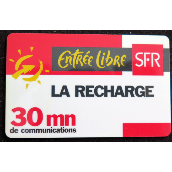 Carte téléphonique La recharge SFR 30 minutes