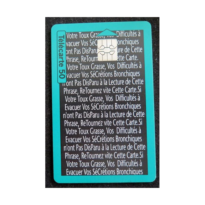 Carte téléphonique télécarte 50 Broncoclar du Laboratoire Oberlin 