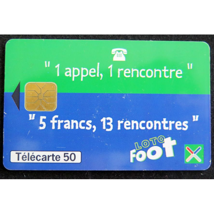 Carte téléphonique télécarte 50 Loto Foot