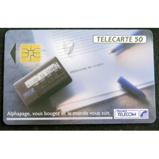 Carte téléphonique télécarte 50 Alphapage de France Telecom