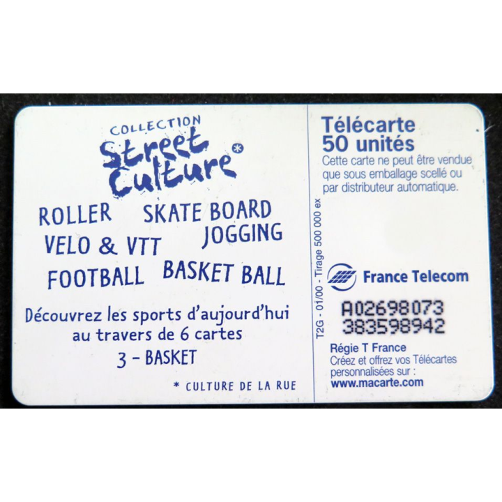 Carte téléphonique télécarte 50 Basket