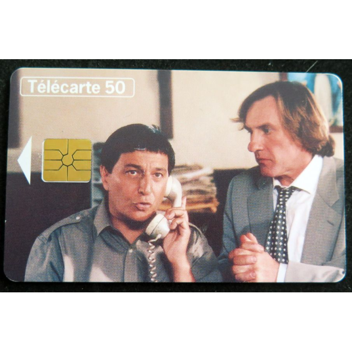 Carte téléphonique télécarte 50 Téléphone et cinéma Gérard Depardieu - Christian Clavier