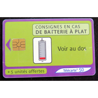 Carte téléphonique télécarte 50 de France Telecom