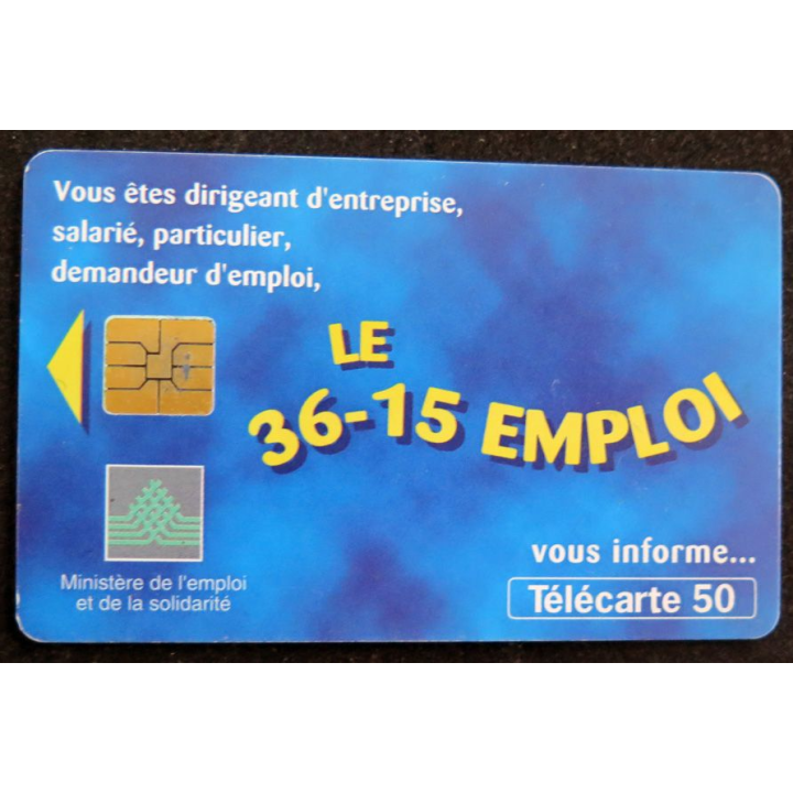 Carte téléphonique télécarte 50 36-15 emploi