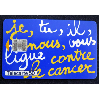 Carte téléphonique télécarte 50 Ligue contre le cancer