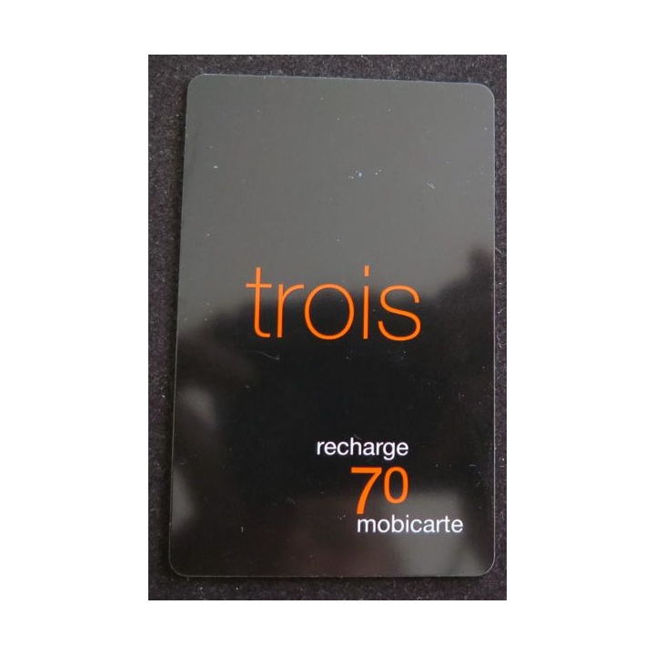 Carte téléphonique Recharge 70 mobicarte
