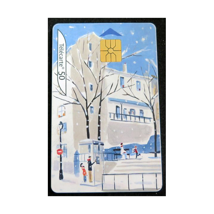Carte téléphonique télécarte 50 Au Coeur des villes l'hiver 4/4