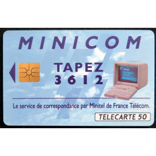 Carte téléphonique télécarte 50 Minicom de France Telecom