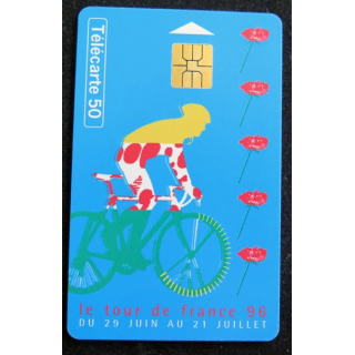 Carte téléphonique télécarte 50 Tour de France 1996