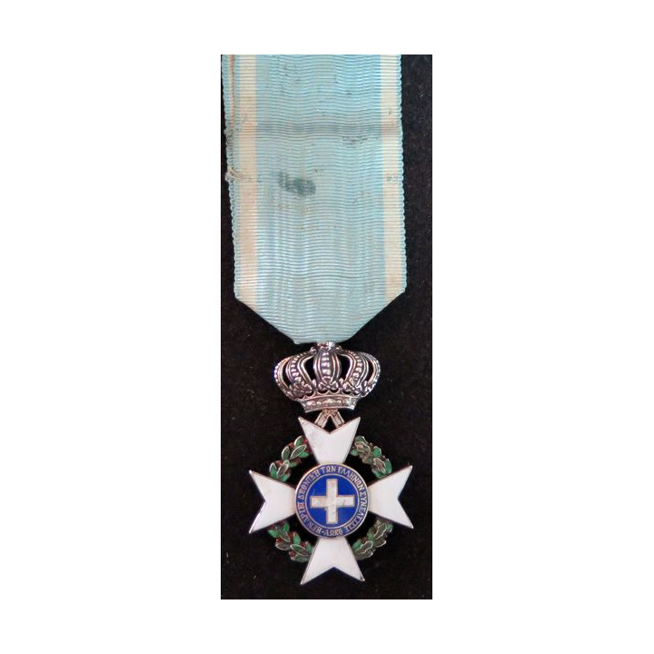 GRECE : croix de chevalier en argent de l'Ordre Royal Rédempteur 1833 - 1863 