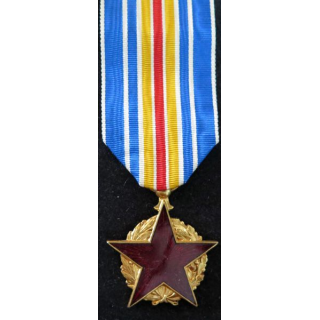FRANCE : Croix de guerre 1914-1918 avec étoile et montage du ruban à la russe