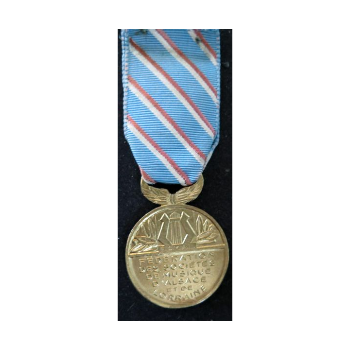 FRANCE : Médaille de la Fédération des sociétés de musique d'Alsace et de Lorraine