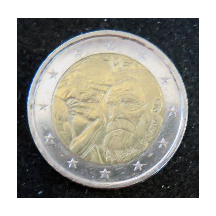 FRANCE : Pièce de 2 euros Centenaire de A. Rodin 1917 2017 