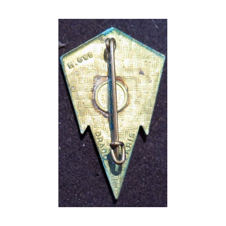8° RT : insigne métallique du 8° régiment de transmissions de fabrication Drago Paris H. 698