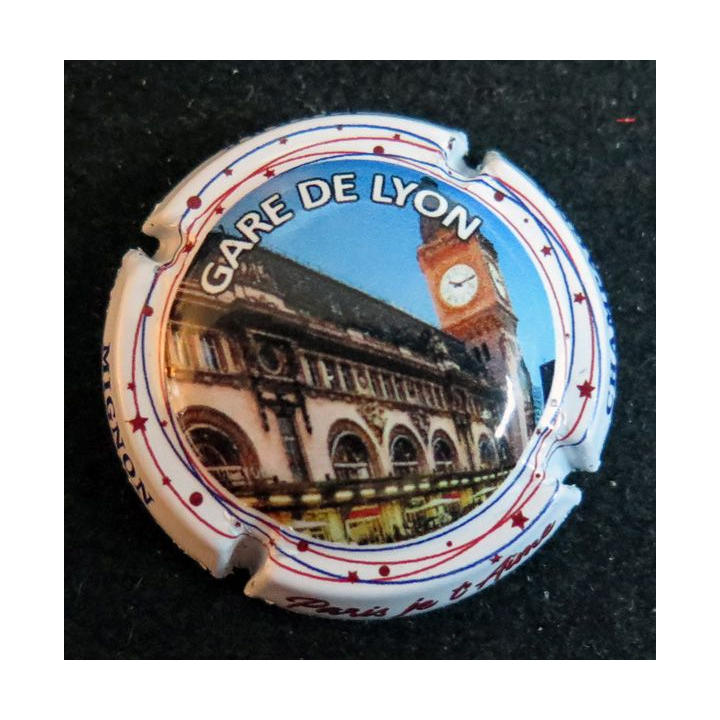 Capsule Muselet de bouteille de champagne MIGNON Pierre n° 201r Gare de Lyon