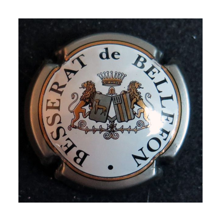 Capsule Muselet de bouteille de champagne BESSERAT DE BELLEFON n° 4 contour gris