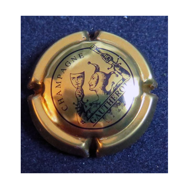 Capsule Muselet de bouteille de champagne GAUTHEROT n° 2 Or