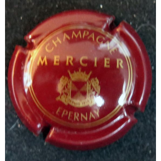 Capsule Muselet de bouteille de champagne MERCIER n° 15 Bordeaux et Or