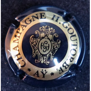 Capsule Muselet de bouteille de champagne GOUTORBE Henri n° 4 Bleu noir