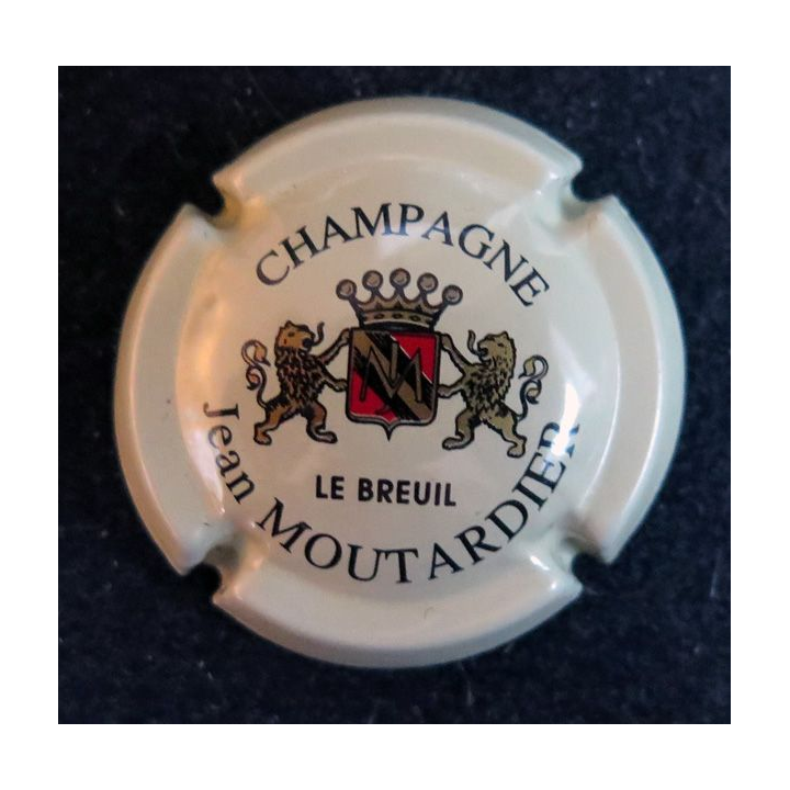 Capsule Muselet de bouteille de champagne MOUTARDIER Jean n° 1 crème