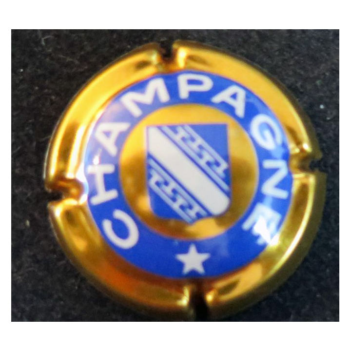 Capsule Muselet de bouteille de champagne GENERIQUE n° 446 Or grandes lettres