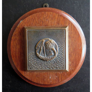 MARINE : Tape de bouche en bronze de l'Ouragan de diamètre 13 cm