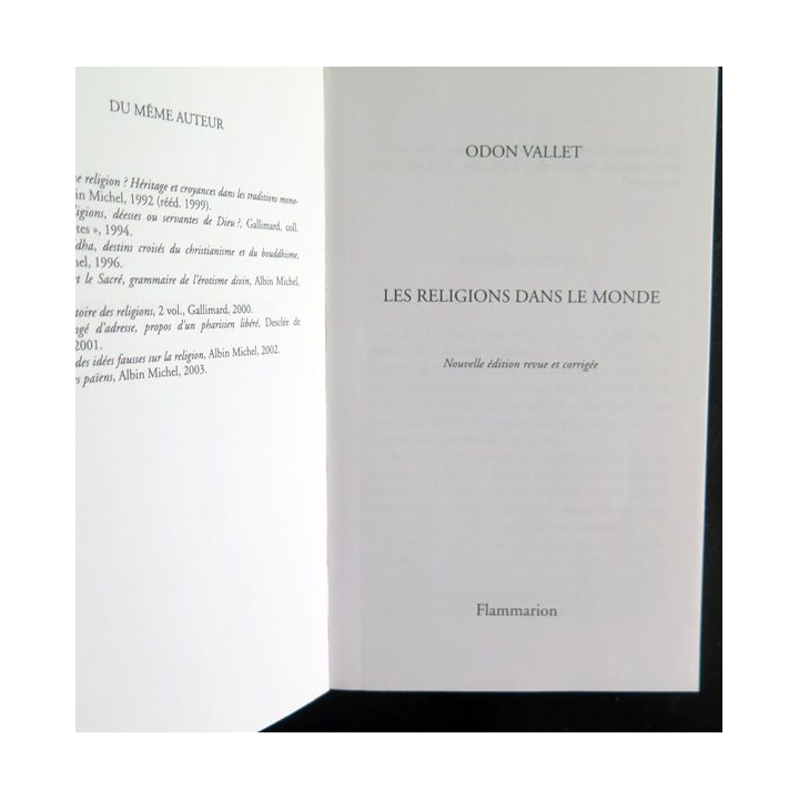Les religions dans le monde de Vallet