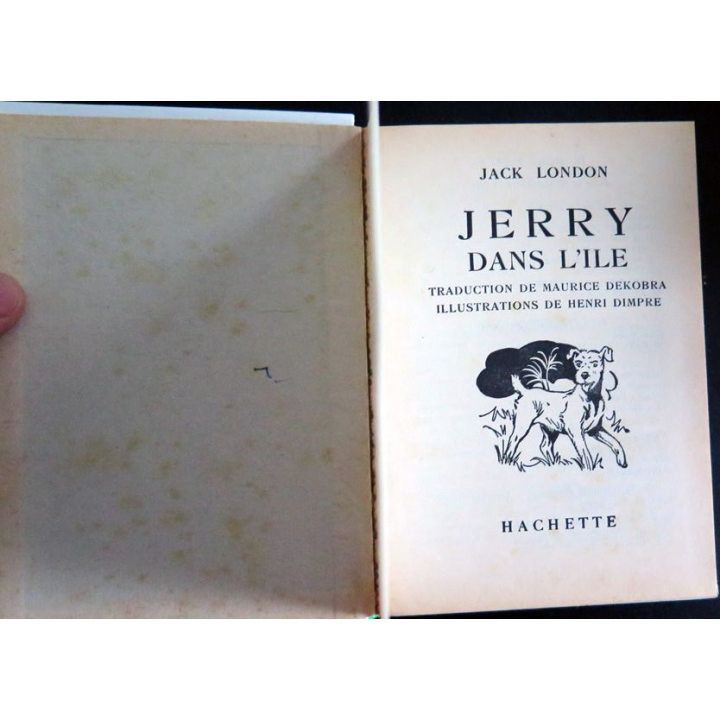Jerry dans l'ile par Jack London collection verte 1978