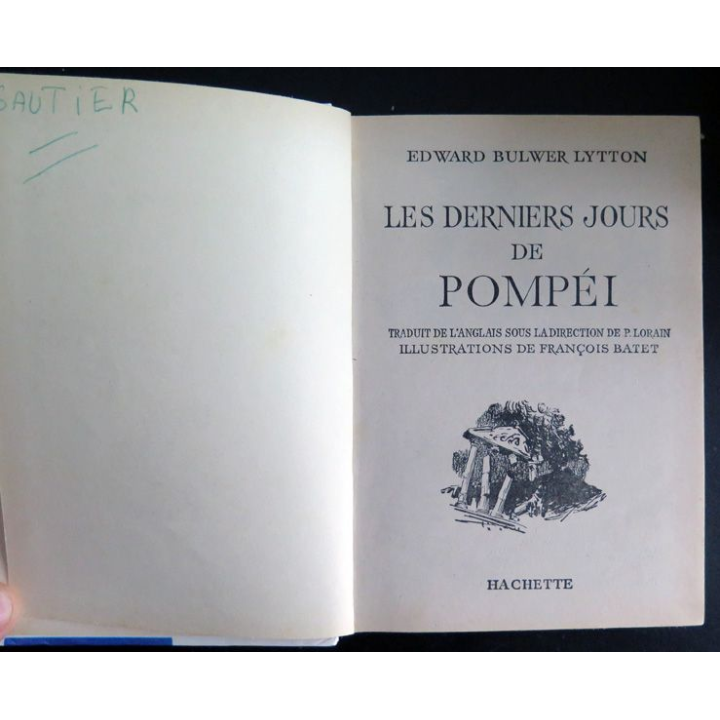 Les derniers jours de Pompéi par Bulwer Lytton bibliothèque verte 1980