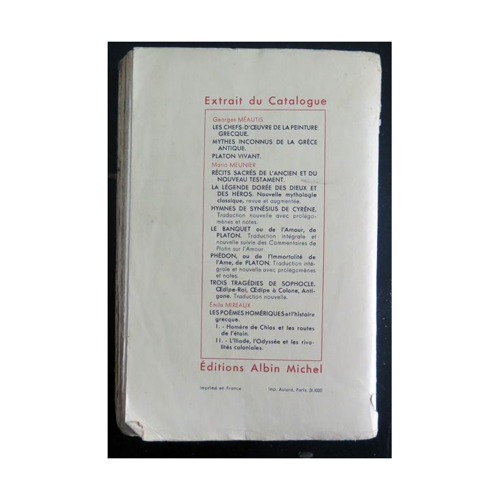 La Légende dorée des Dieux et des héros de Mario Meunier 1953