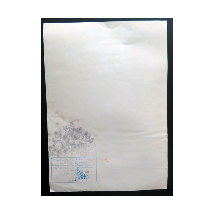 Diplôme du Titre de reconnaissance de la Nation attribué à M. Jean Blaise Laborde 1972