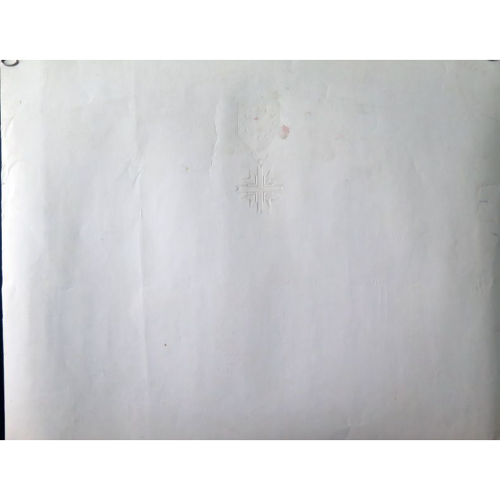 Diplôme de la confédération européenne des anciens combattants attribué 1972
