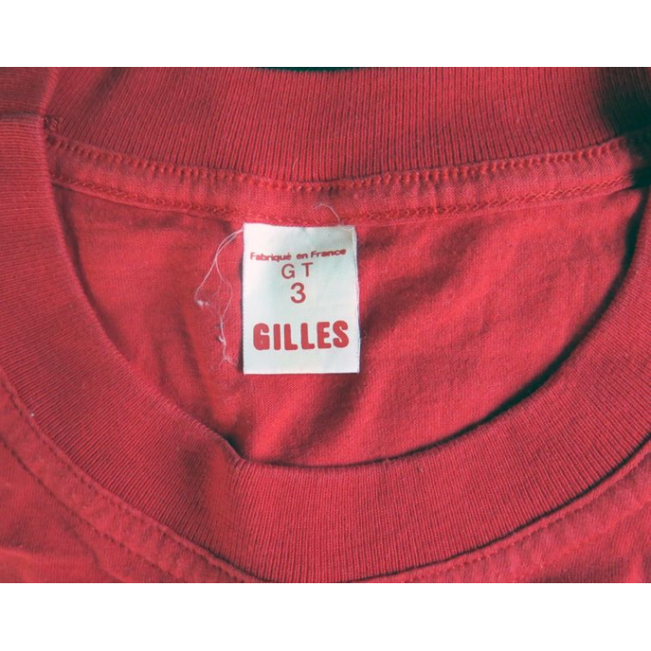 T shirt Maillot de sport militaire rouge Taille G3 Gilles