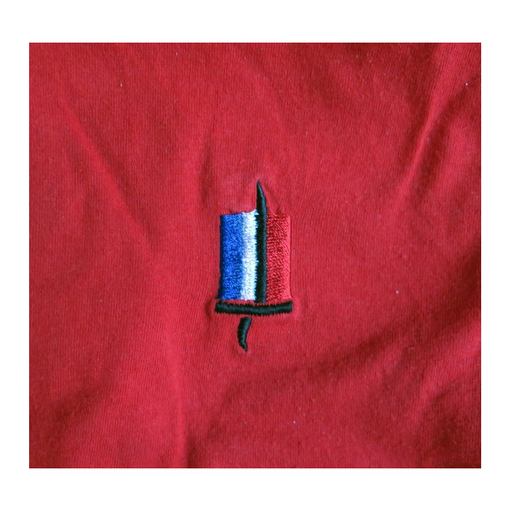 T shirt Maillot de sport militaire rouge Taille G3 Gilles