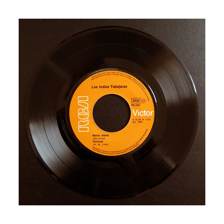 Disque 45 Tours Los IUndios et Tabajaras de Maria Elena