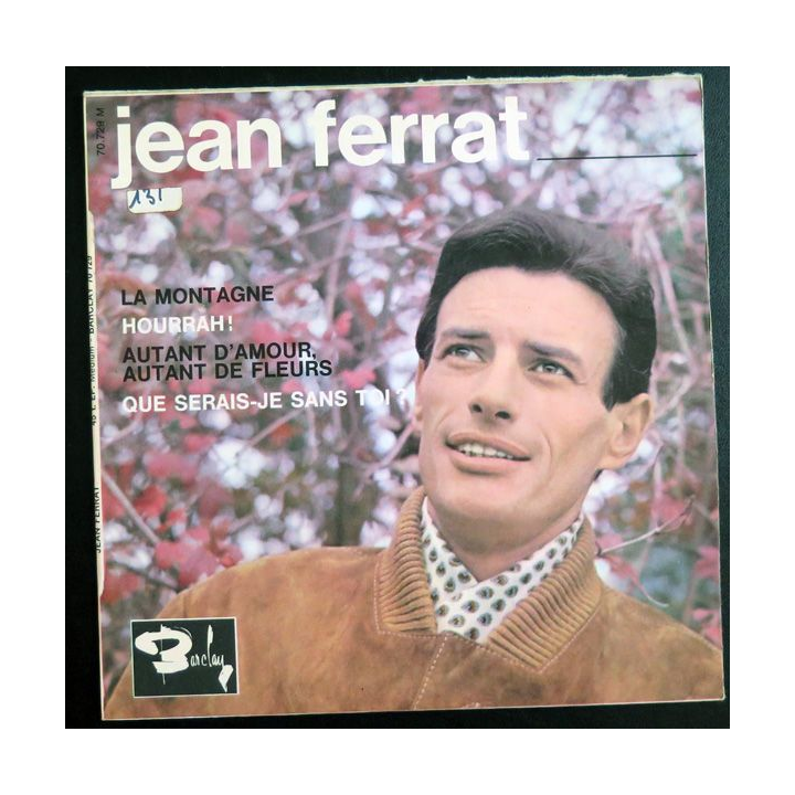 Disque 45 Tours La Montagne et Hourrah de Jean Ferrat
