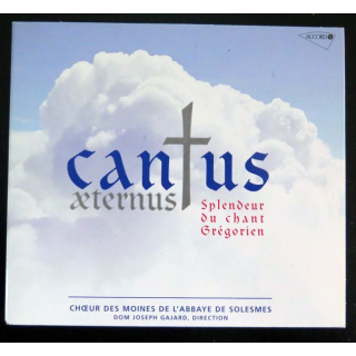 DISQUE CD : Cantus aeternus splendeur du chant grégorien 
