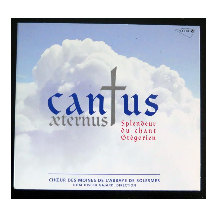 DISQUE CD : Cantus aeternus splendeur du chant grégorien 